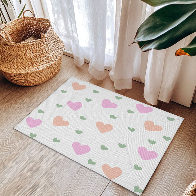 Tapis tressé Subtle Heart, Rectangulaire 3 pi x 5 pi