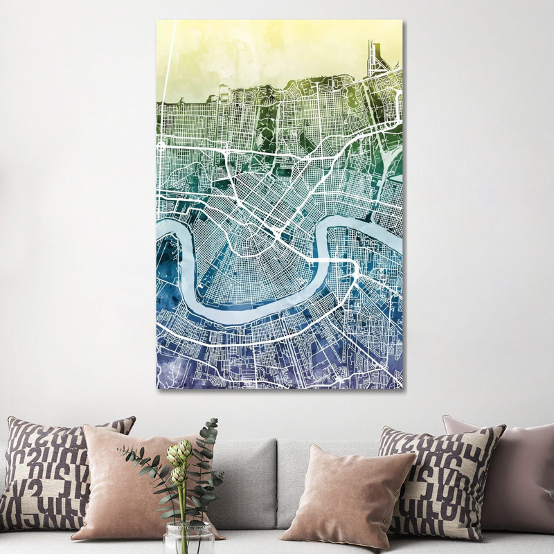 New Orleans, Louisiana, USA by Michael Tompsett - 1 Piece Wall Art on Canvas, 152.5 cm H x 101.5 cm W