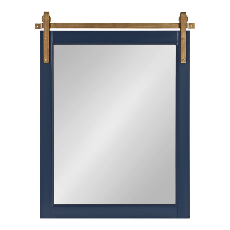 Miroir mural Strickler, 30,25 po x 24 po, Bleu marine