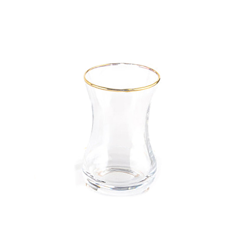Jerode Tea Cups With Gold Trim, 6 pc