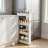 Lavish Home 4-Tier Storage Organizer Rack - Plastic Rolling Cart for Office, Dorm, Bedroom, Bathroom, and Laundry Room Organizing