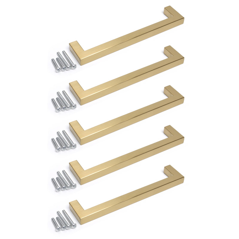 Aryabella 12.8cm Bar Handle, Gold, 192mm