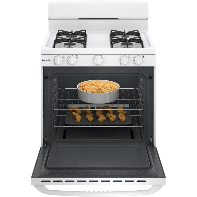 Hotpoint 30" 4.8 cu. ft. Freestanding Gas Range, White