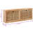 vidaXL Shoe Storage Bench Accent Organizer for Living Room Solid Wood Walnut