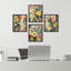 «Vibrant Impressionist Flower», impression florale colorée sur papier, 4 pièces-97770705-97770704