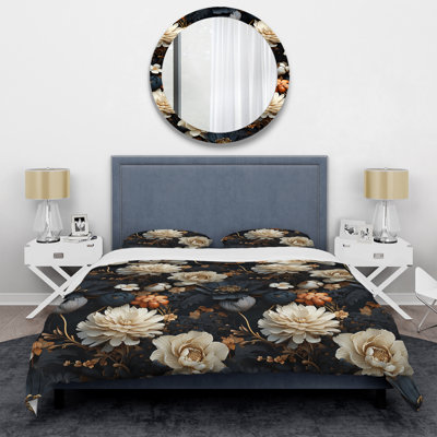 Ensemble de housse de couette Peonie Floral Elegance Whispers I