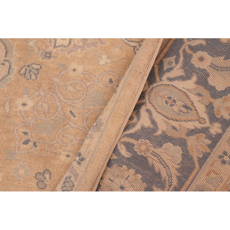 Tapis unique brun clair / gris de 6 pi 2 po x 9 pi Lanell par Arshs Fine Rugs