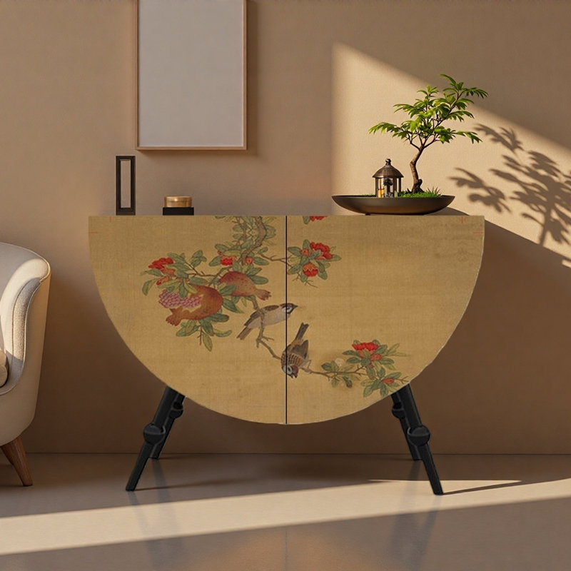 Retro Elegant Design Sideboard, Black