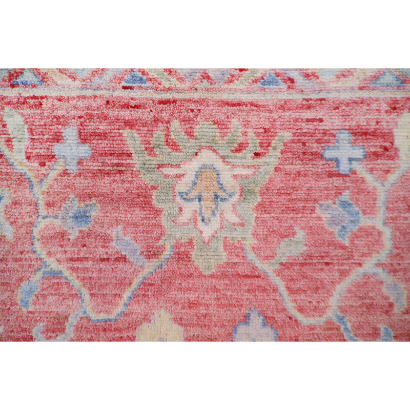 Wool Oriental Area Rug in Red