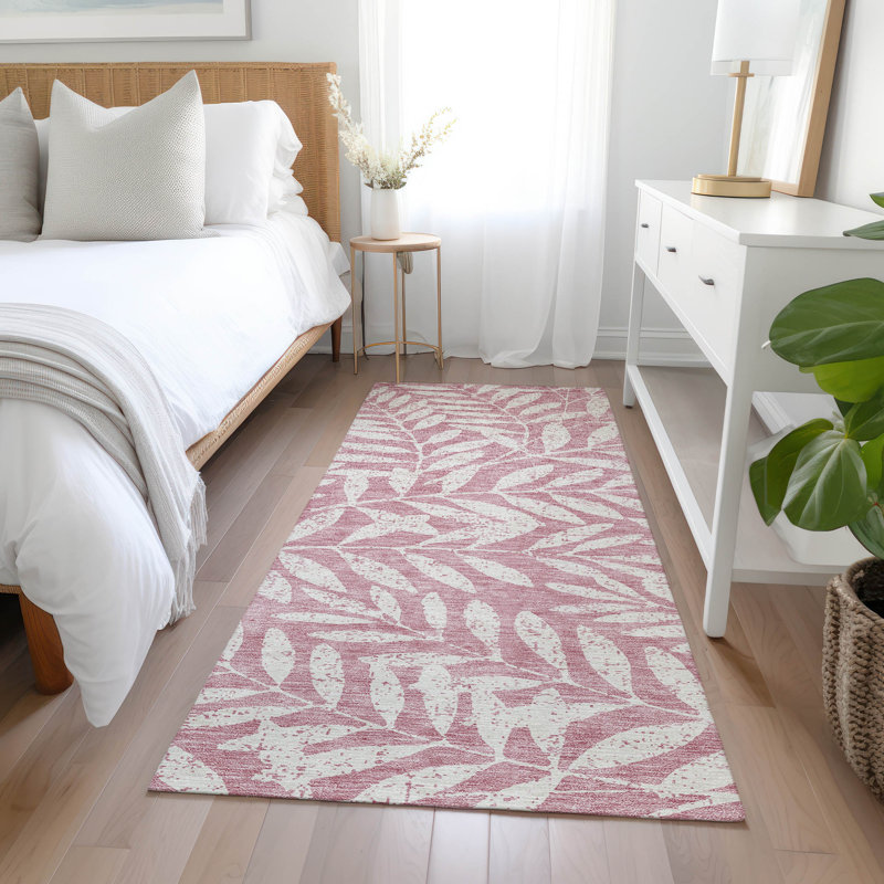 Maliana Washable Floral Indoor / Outdoor Rug, Runner 2'3" x 7'6"