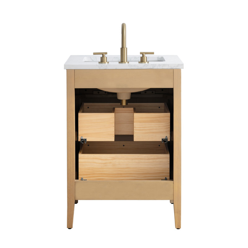 Emma 24" W Single Vanity, Classic Oak