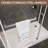44"-48" W X 76" H Frameless Sliding Shower Door, Shower Screen, 5/16" (8Mm) Clear Tempered Glass With Explosion-Proof Film-125316933