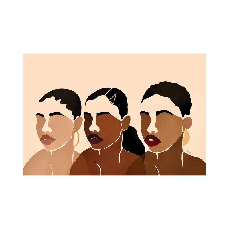 Sisters I by Bria Nicole - Print, No Mat, Wrapped Canvas, 8" H x 12" W x 0.75" D