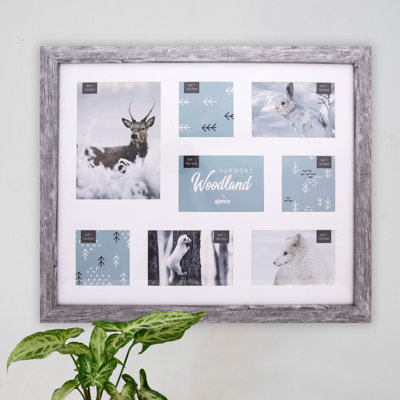 Harmony Grey Matte Picture Frame with Mat
