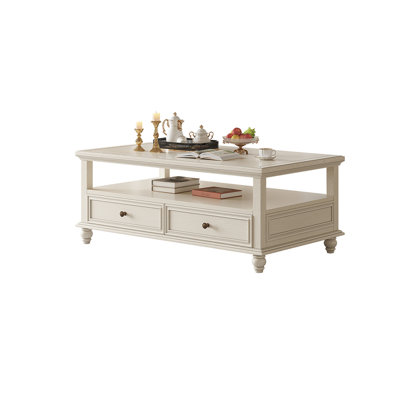 French Style Ash Wood Coffee Table