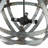 4 - Light Galvanized Chandelier, Hanging Light Fixture with Adjustable Chain for Kitchen Dining Room Foyer Entryway, Bulb Not Included