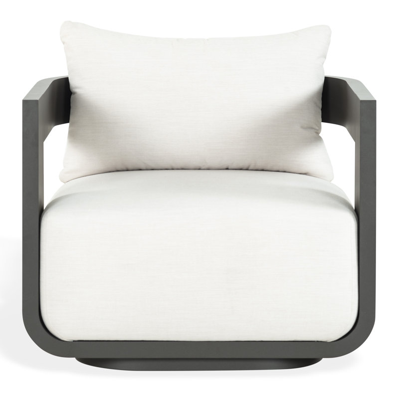 Chaise de patio en aluminium Johnny