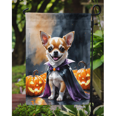 Drapeau de jardin chiot Halloween