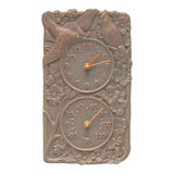Cardinal Indoor/Outdoor Wall Clock and Thermometer
