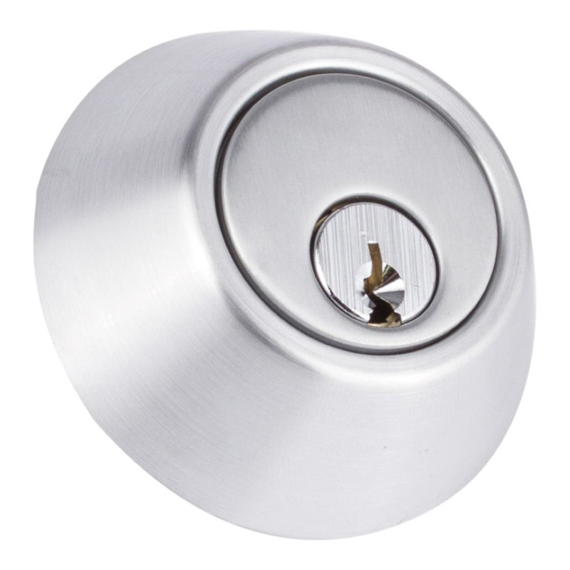 Commercial Grade Single Cylinder Deadbolt, Satin Chrome