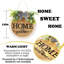 12" F-White Farmhouse Wooden Welcome Sign, Front Door Wreath Hanger Rustic Decor-124466192