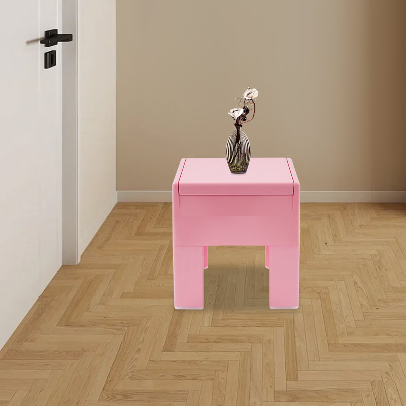 Petite table de bout multifonctionnelle pour table de bout et petit espace, Rose