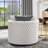3D Upholstered Barrel Accent Basic Accent Chair With Wheels