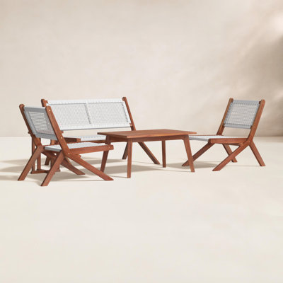 Kismet 4-Person Acacia Patio Seating Group