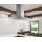 Zephyr Brisas 30 in. 600 CFM Curved Glass Island Range Hood with LED Lights in Stainless Steel