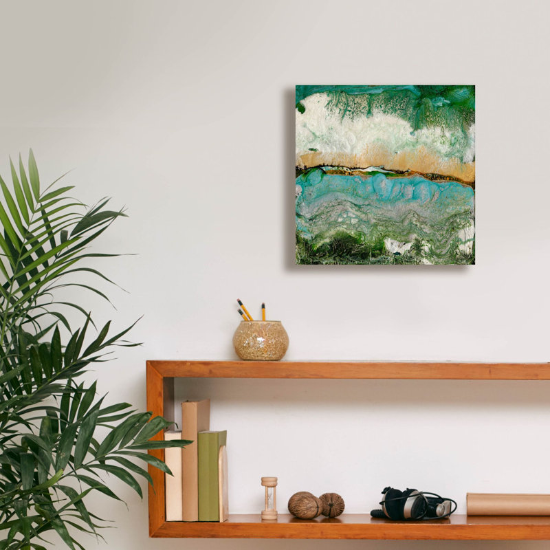 «Tigris» par Alicia Ludwig, art mural sur toile, H 12 po x l 12 po x P 0,75 po