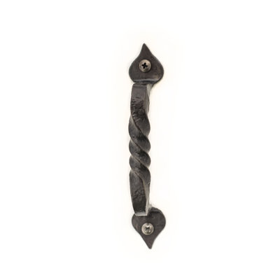 Hand Forged Iron Cabinet Handle-  6" L
