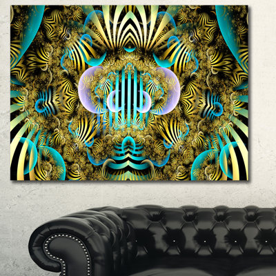 « magique fée pattern brown », impression sur toile tendue