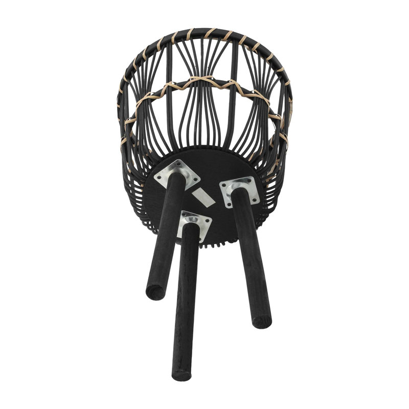High-Quality Versatile Bamboo Planters for Various Plants and Spaces, Black, 26" H x 15" W x 15" D