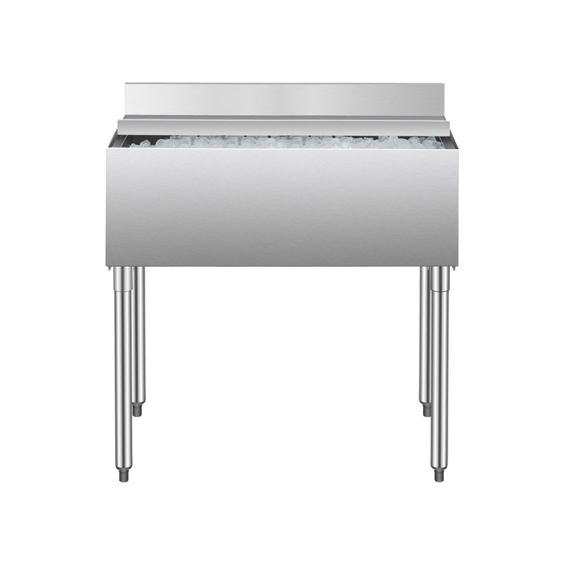 VEVOR 95.3L Ice Chest in Silver