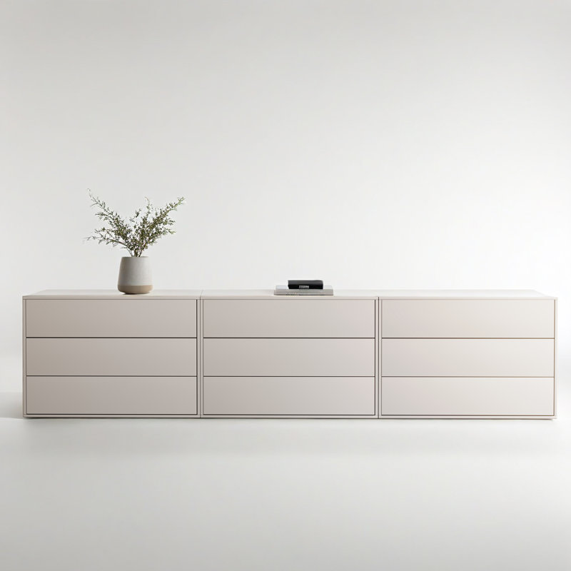 94.47-inch Combination Drawer Storage Cabinet (Set of 3)