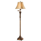 Arizbeth 61'' Polished Swing Arm Floor Lamp