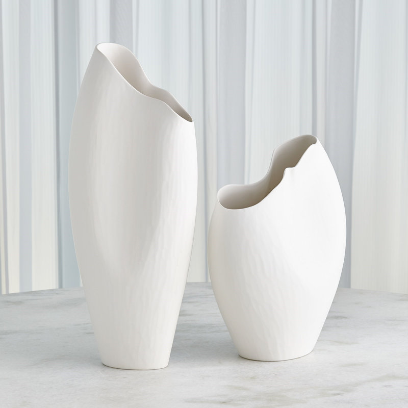 Lucretzia Handmade Ceramic Table Vase, 16" H x 14" W x 7" D