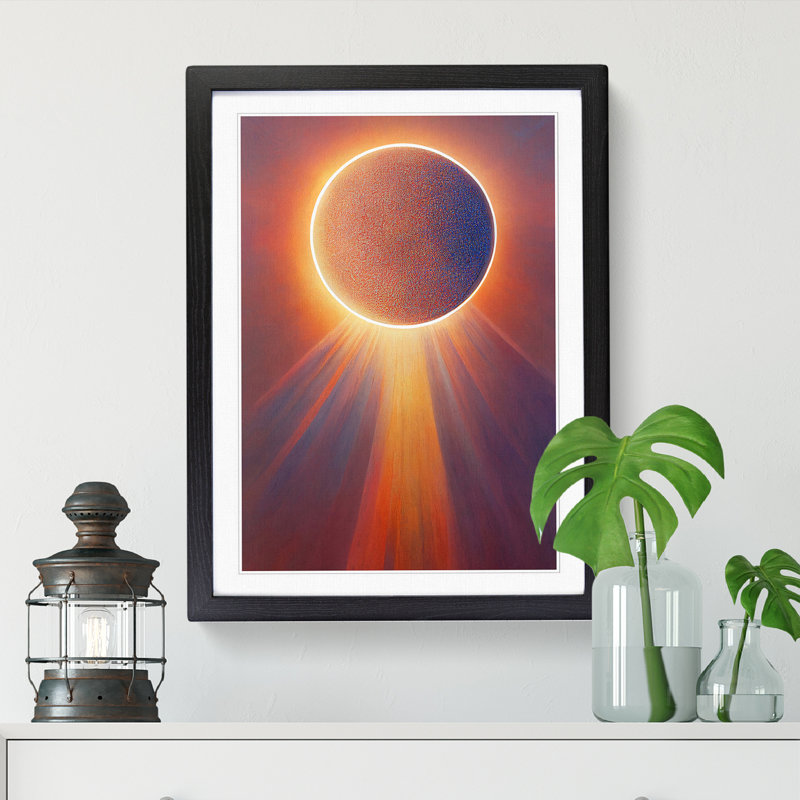 Sun Art Vol.2 1 Piece Single Picture Frame Wall Art, 46cm H x 34cm W x 2cm D, Black