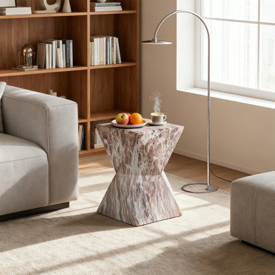 Tables de bout d'extérieur en ciment pour patio