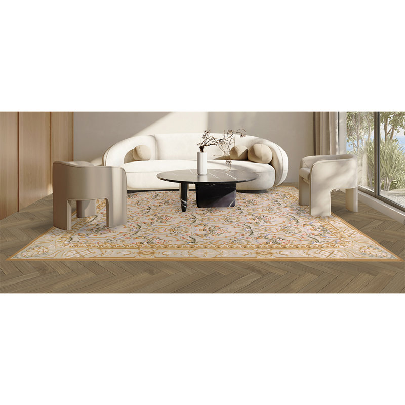 Wool Oriental Area Rug, Rectangle 6' x 9'