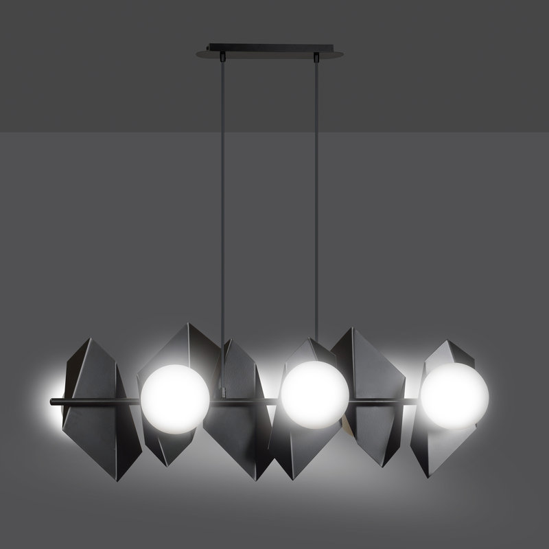 Anna-Lisa 6 - Light Kitchen Island Pendant, Black