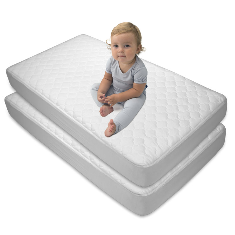 Sealy Baby 2-PACK Waterproof Fitted Crib Mattress Pad