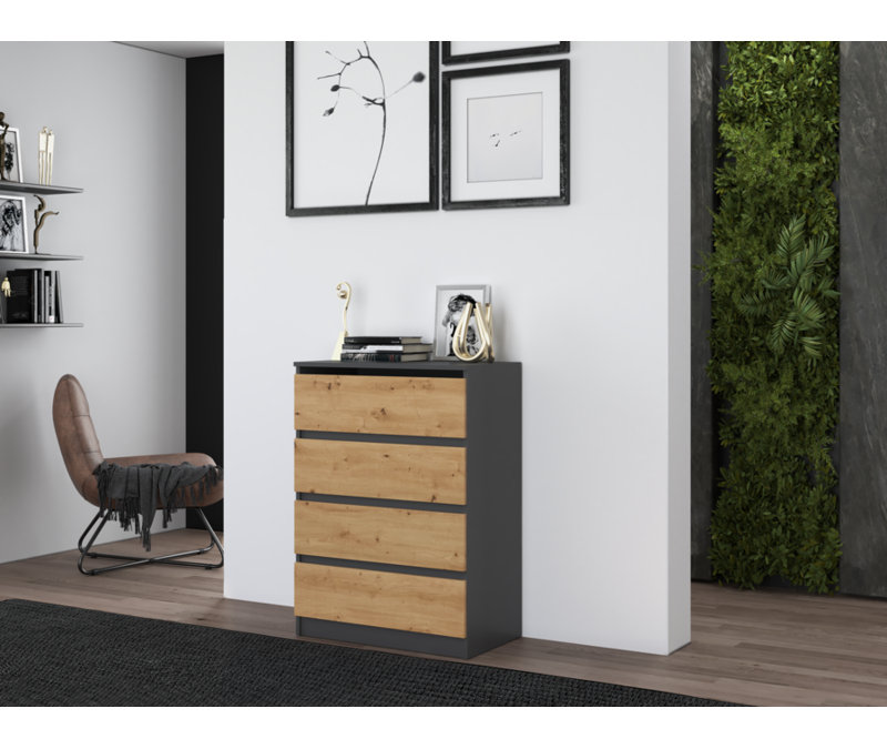 Temescal 70cm W 4 - Drawer Chest of Drawers