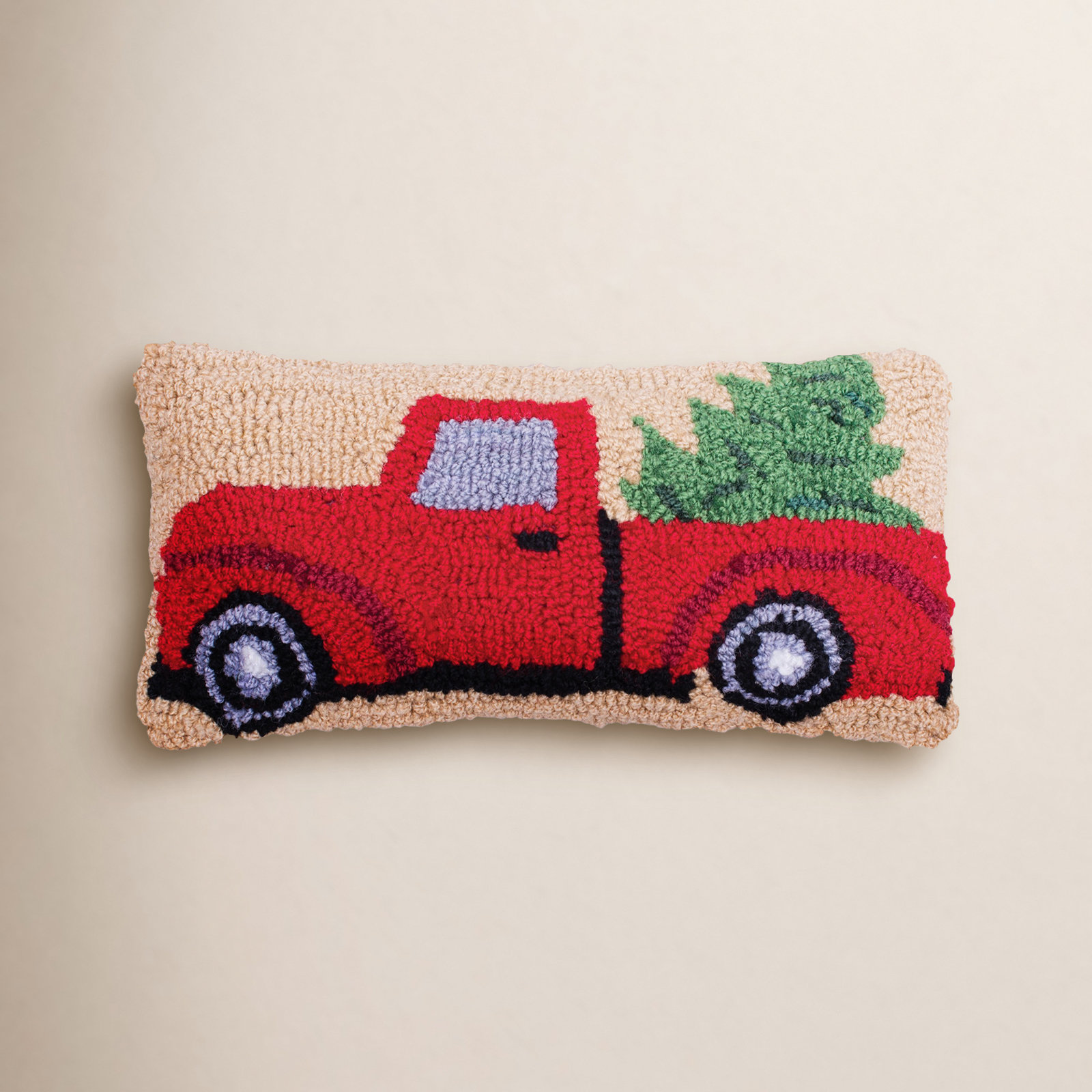 Christmas Truck 12" x 6" Pillow Cover