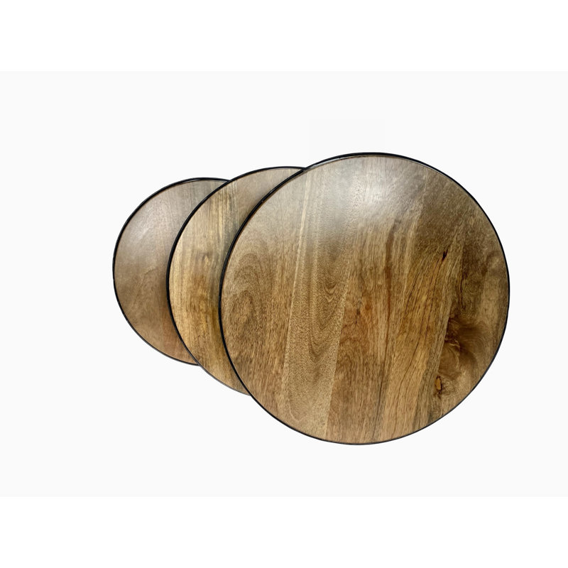 Waltraud Solid Wood Top Nesting Tables