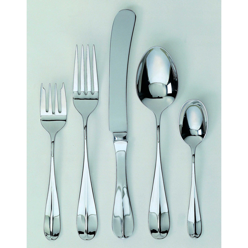 Ensemble de couverts en acier inoxydable 18/10 45 pièces, service pour 8 Classic English