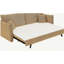 Canapé Cadie Mocha Chenille avec 2 coussins (peut se transformer en canapé-lit)