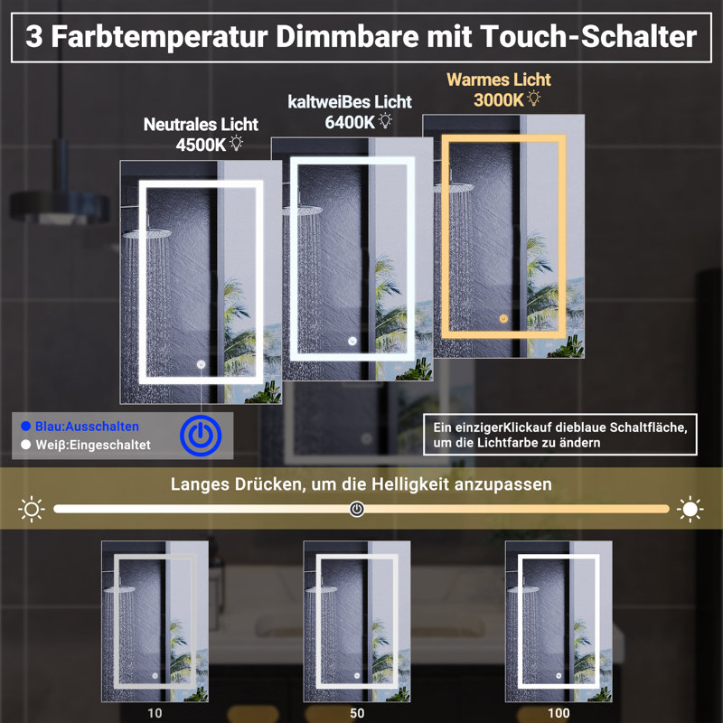 W H Wall Mounted Required Medicine Cabinet Mirror, 50