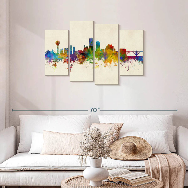 Nicci Knoxville, Tennessee Skyline III, H 27 po x l 43 po