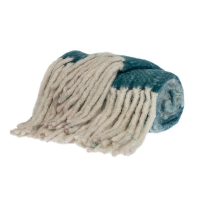 Ixia Knit Wool Blend Throw Blanket